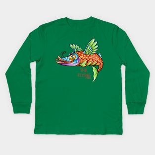 The Flying Fish Colorful Kids Long Sleeve T-Shirt